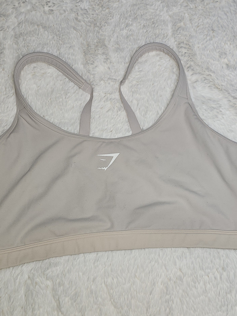 Gymshark Women's Taupe Light Beige Sports Bra